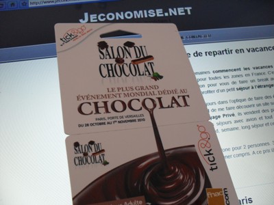 Invitation salon du chocolat Paris 2010