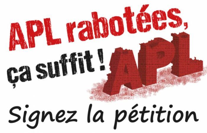 Baisse des APL