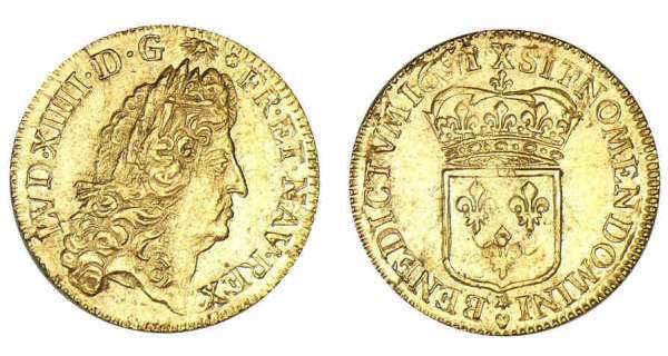 numismatique louis d or 1691